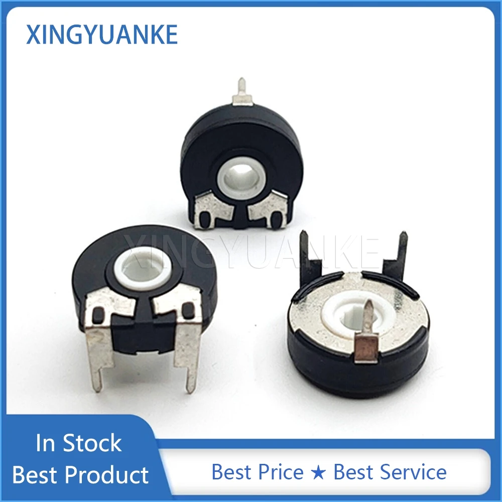 5PCS PT15-B2.5 ±10% Variable Widerstand PT15 B252 2,5K 2K5 Horizontale Elliptische Loch Einstellbare Potentiometer 3-Pin Durchmesser 15MM