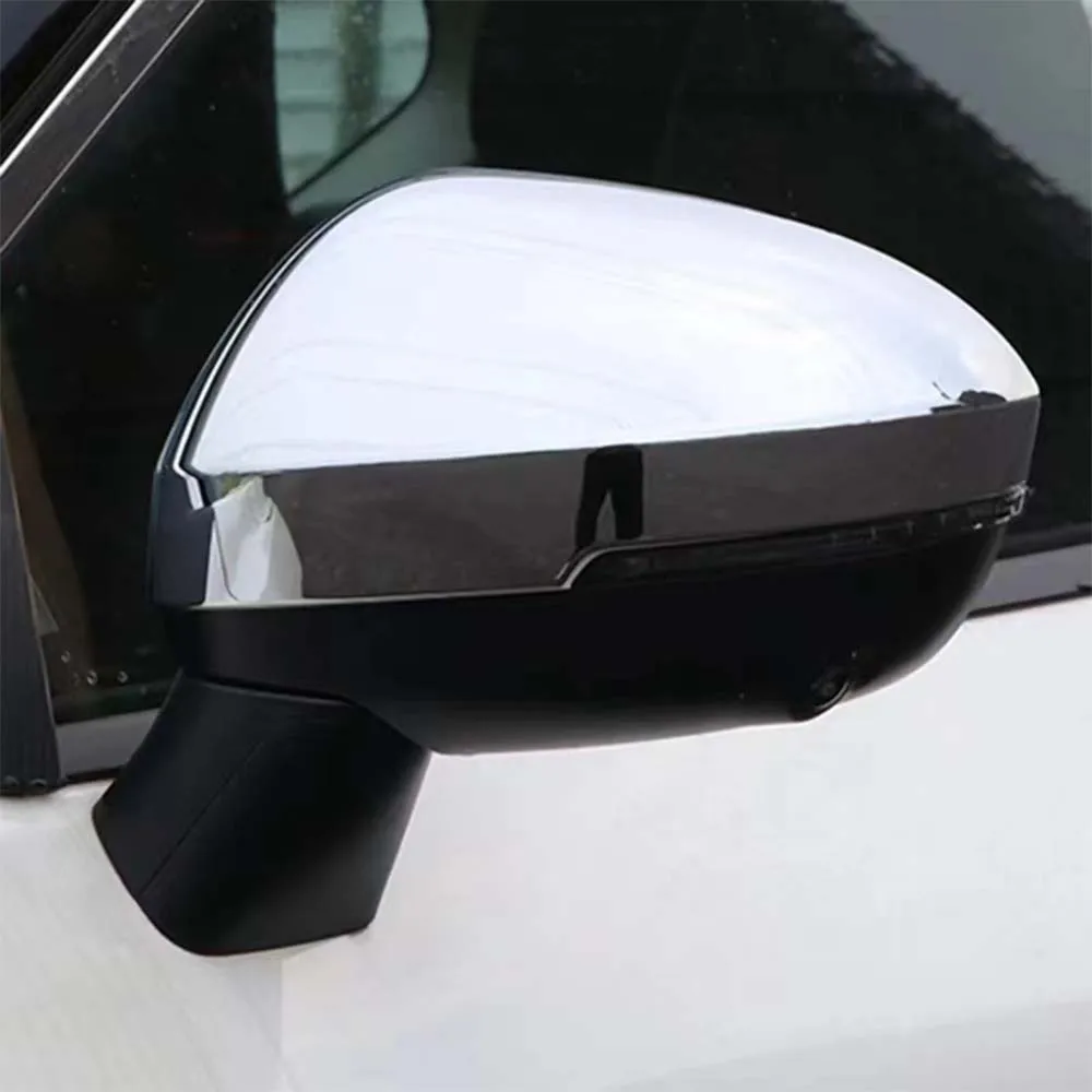 Car Upgrade For Nissan Serena C28 2023-2025 Carbon Fiber Chrome Silver Door Mirror Cover Trim Rain Visor Car Rearview