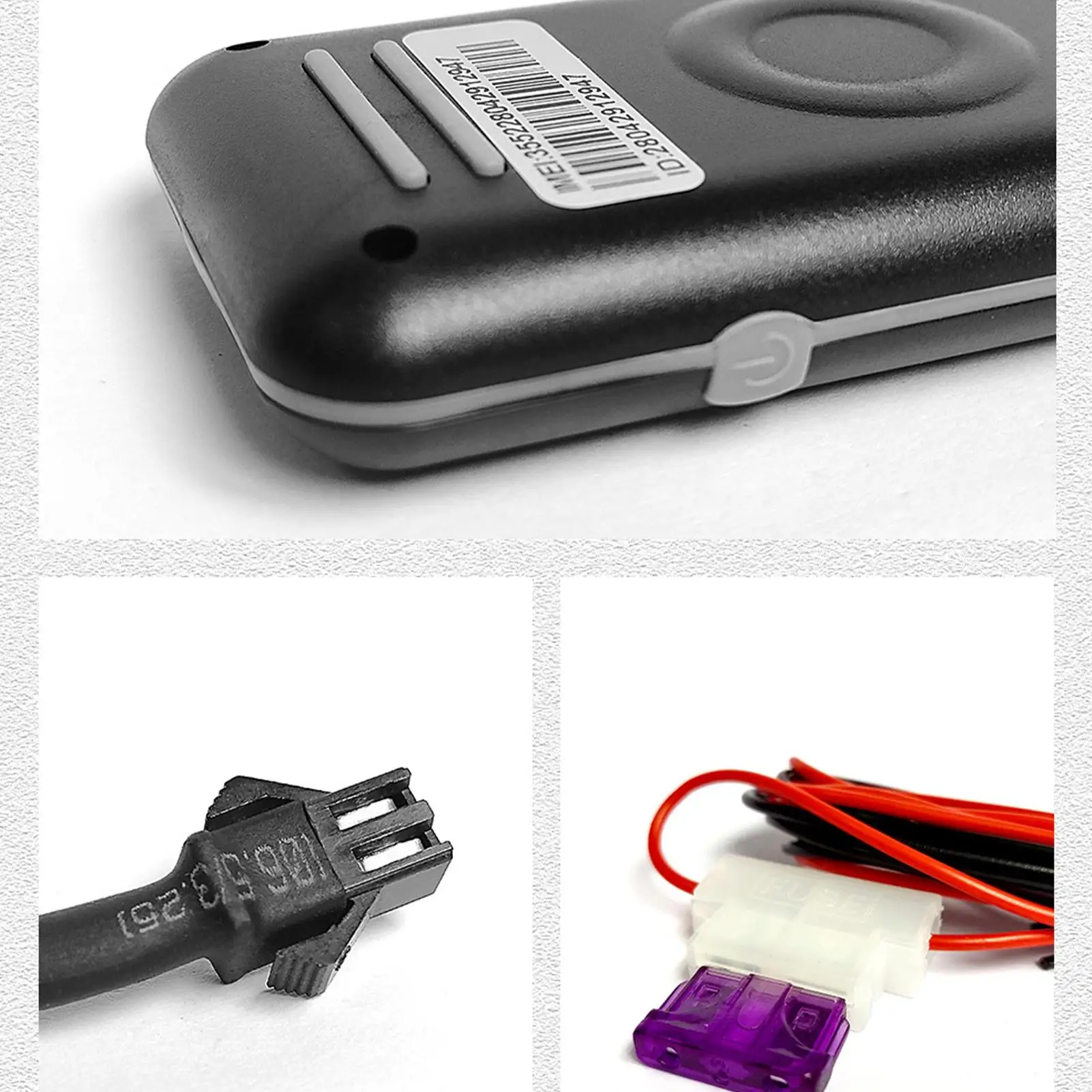 Vehicle GPS Tracker Wired with Alarm & Shock Sensor for Van Truck Trailer Boat Motorbike Cargo Delivery Fleet School