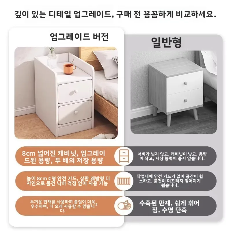 Mini bedside table simple modern home creative bedroom crevice shelf bedside table ultra-narrow small
