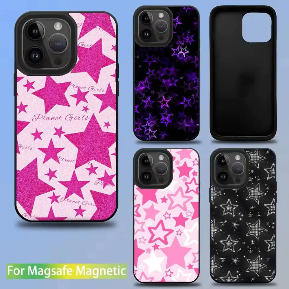 

Y2k Star Element Phone Case For iPhone 16,15,14,13,12,11,Pro,Max,Plus,Mini,SE New Magsafe Magnetic Wireless Charging