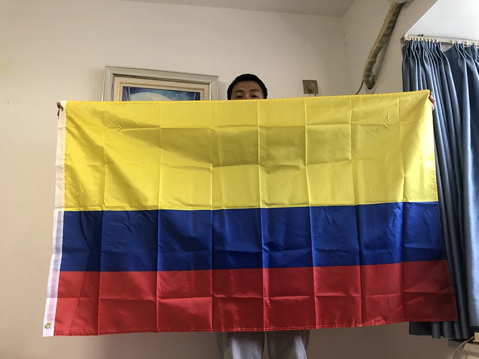 Sky Flag Colombia Flag 90X150Cm Co Colombia Colombian Flag Polyester Vlag Indoor Outdoor Huisdecoratie Banner