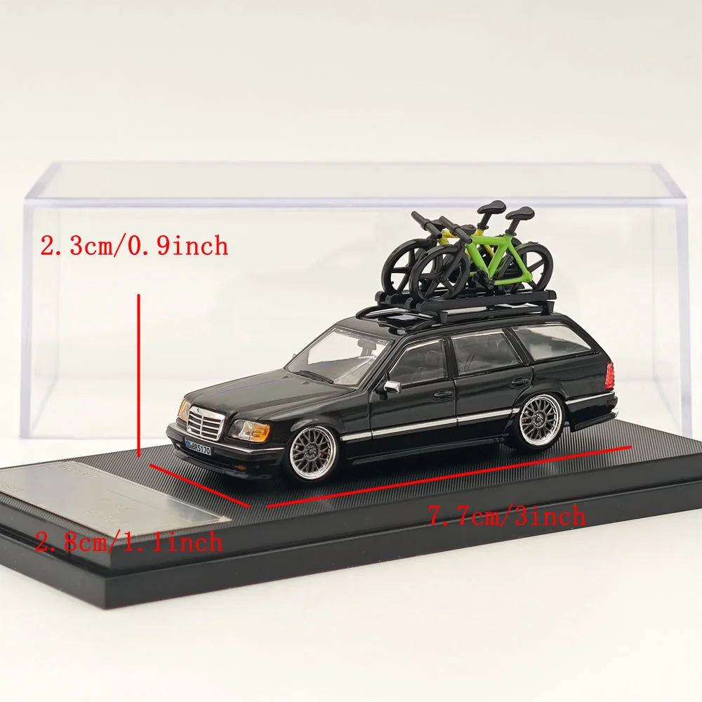 Mortal 1:64 S124 Travel Diecast Toys Models Collection Gifts White/Black