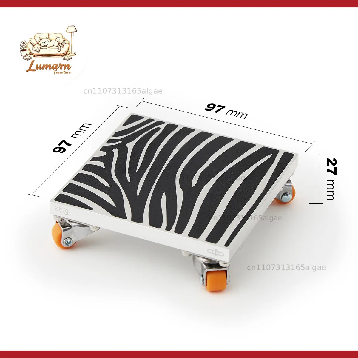 Black and white pattern metal high-end tea holder, strength holder, industrial style design coaster, heat insulation pad