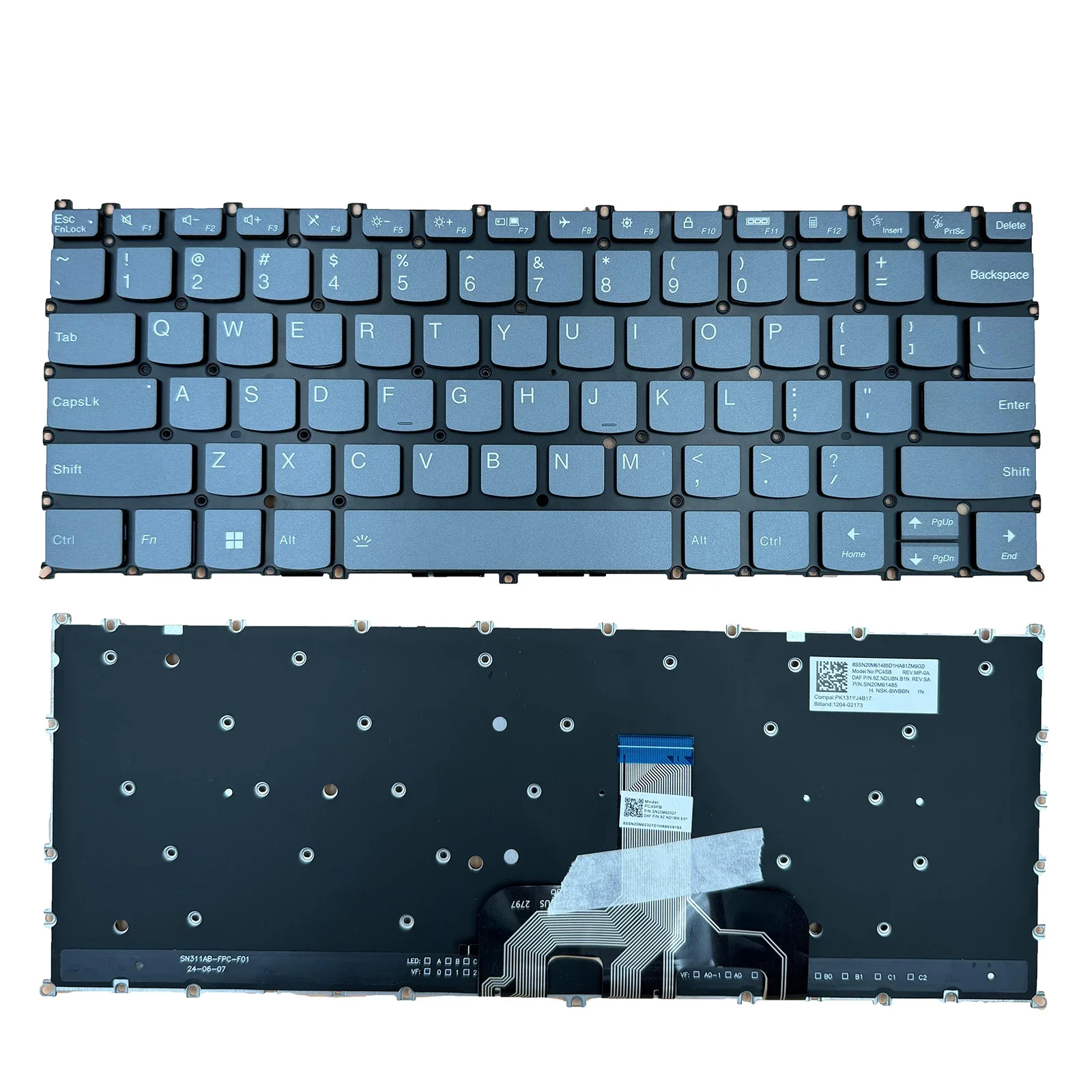 

US Backlit Keyboard for Lenovo Yoga 7 14IAL7 14ARB7 ARB7 Yoga 14c IAL7, Notebook PT4SB-US V215220AS1 SN21F91212 SN21G96020 New