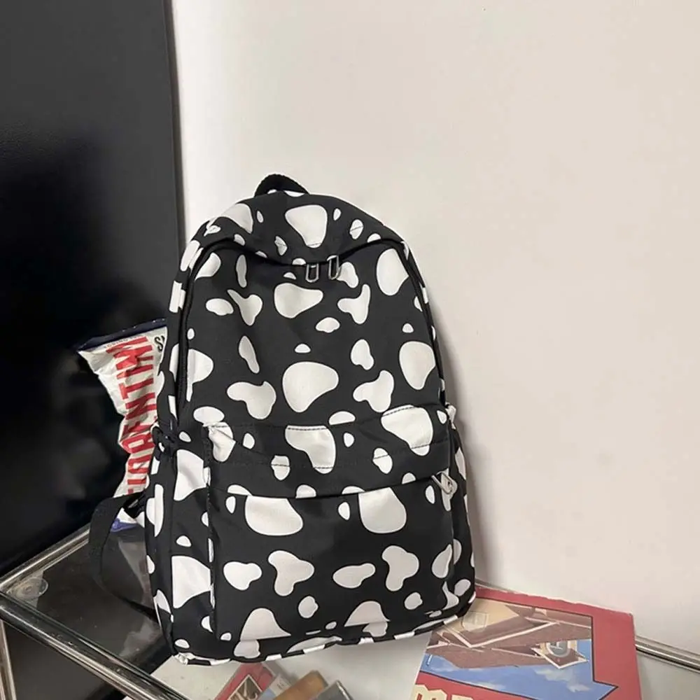 Fashion Students Backpack Large Capacity Burden Reduction Casual Bag Girls Boys Multi Pocket Women Shoulder Bag Unisex