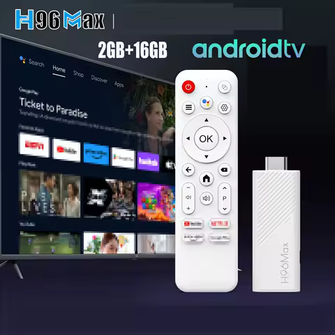 D Android TV Stick H96 MAX Allwinner H313 with 4K HDR 2.4G 5G wifi6 8GB 16GB Goolge Voice Remote