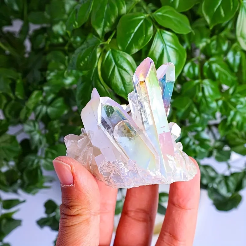 Stunning White Crystal Clusters - Natural Stone Colored Coatings for Office Decor, Holiday Gifts and DIY Handicrafts