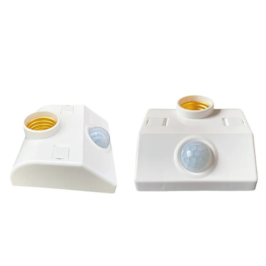 Automatic Human Body Infrared IR Sensor LED Bulb Light E27 Base PIR Motion Detector Wall Lamp Holder Socket AC 110V 220V