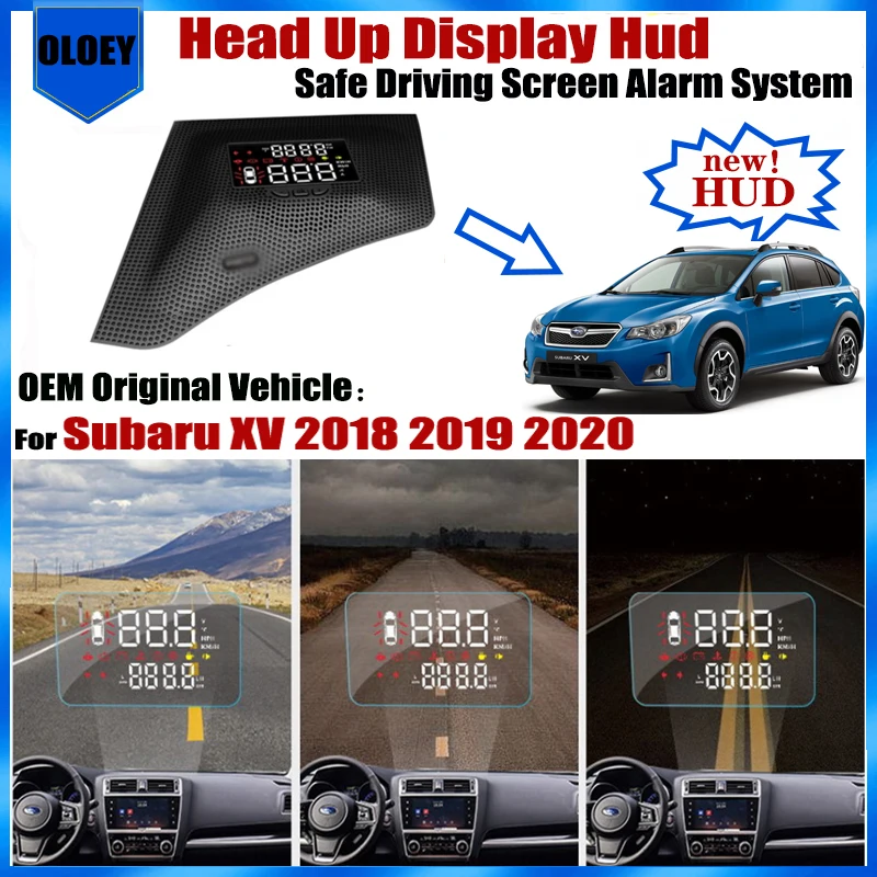 For Subaru XV 2018 2019 2020 OEM Head Up Display HUD Safe Driving Screen Alarm System Car Electronic Accessories