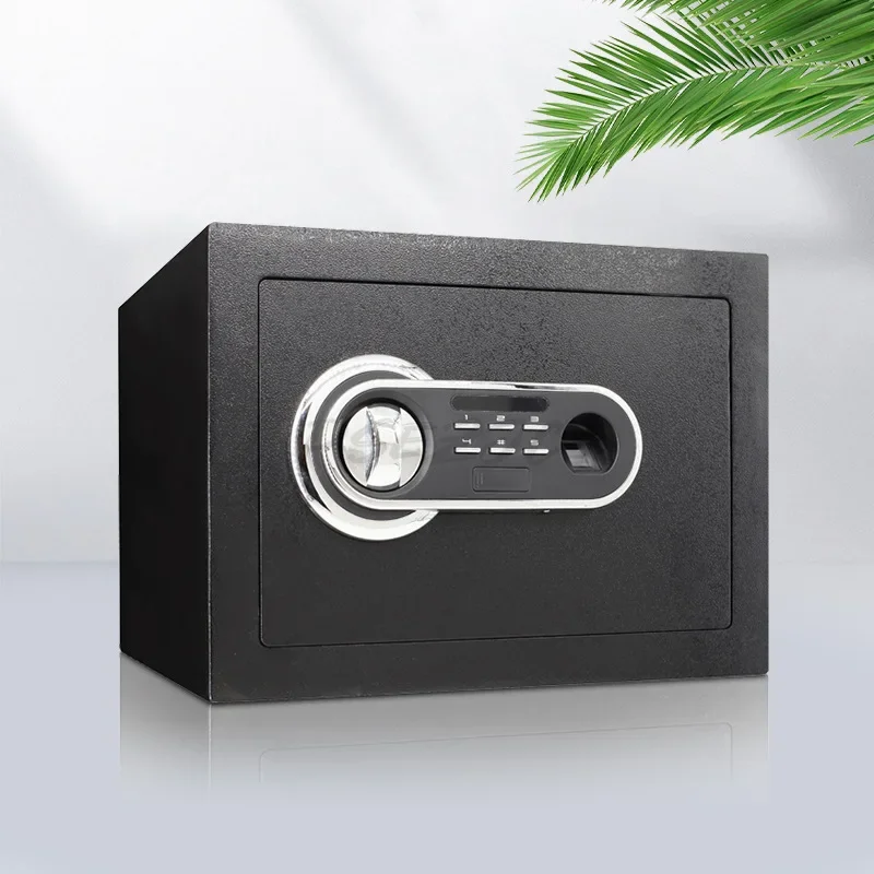 Anti Theft Office Commercial Fingerprint Safe Hotel Small Safe Deposit Box Fingerprint Unlocking Solid Steel Plate