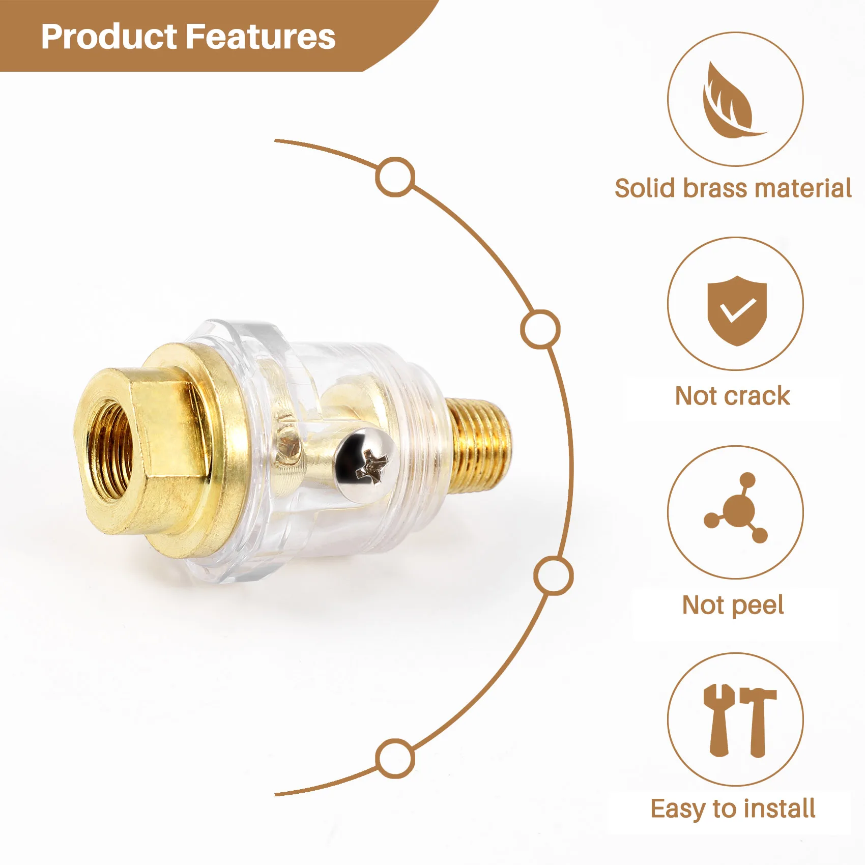 Compressed air oiler oil lubricator 6mm compressed air mist oil 1/4 