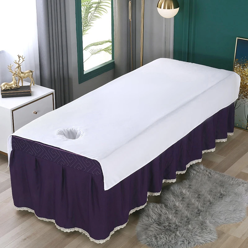 Superfine Fiber Soft Beauty Salon Bed Towel With Hole SPA Massage Bed Table Cover Massage Physiotherapy Thicken Bath Towel