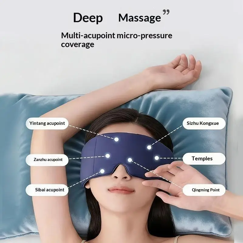 Gravity Sleep Eye Mask Relieves Fatigue Double Sided Micro Pressure Ultra Thin Soft Shade for Summer Night Sleep Travel