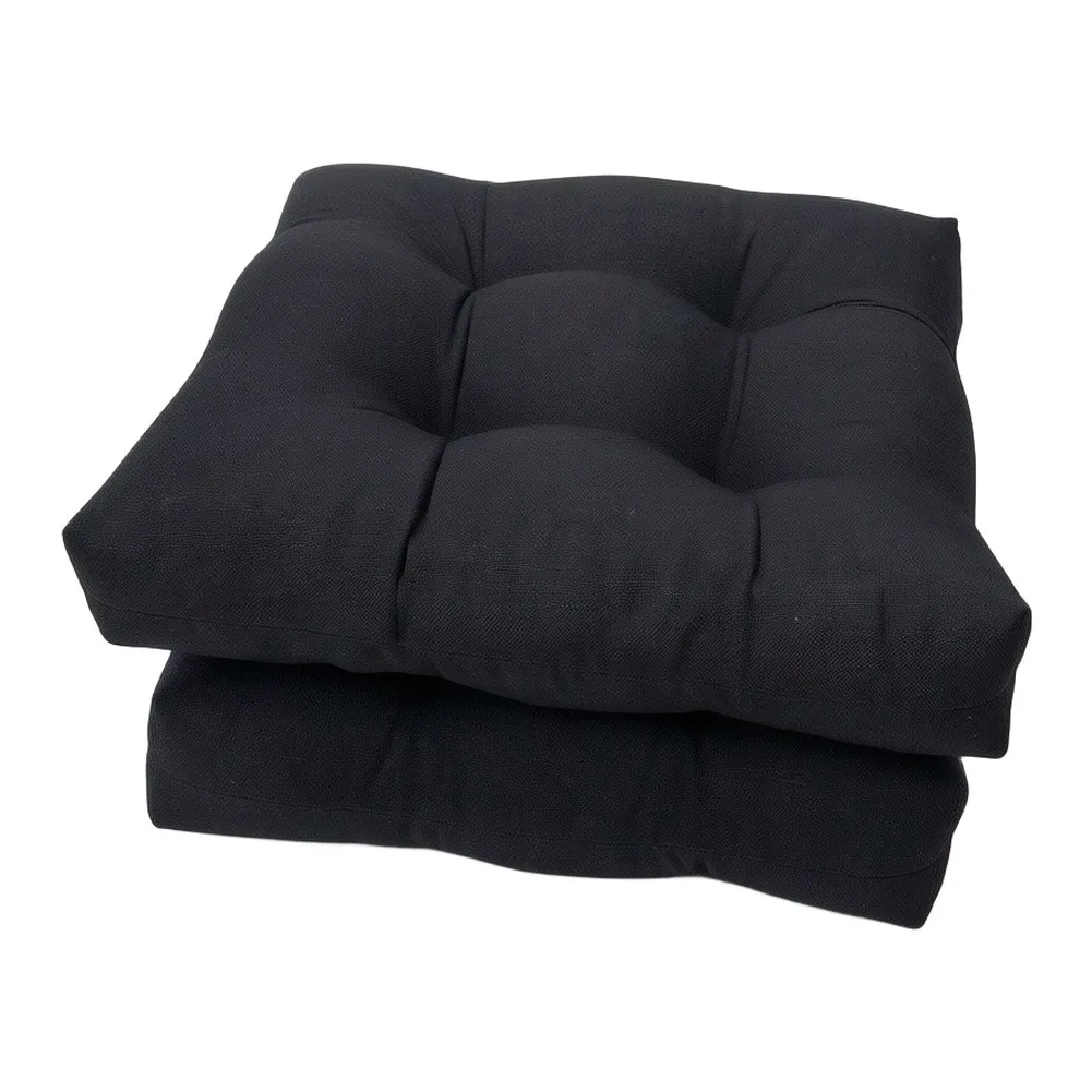 Patio Chair Mats Waterproof Chair Cushions Elegant Tufted Design Comfortable Sitting Experience Sunlight Fluffable