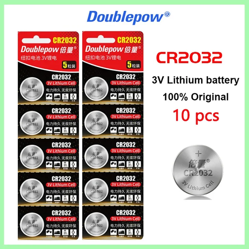 

10pcs Original CR2032 Button 3V Lithium Batteries For Remote Control Calculator Watch Motherboard button cell battery cr 2032