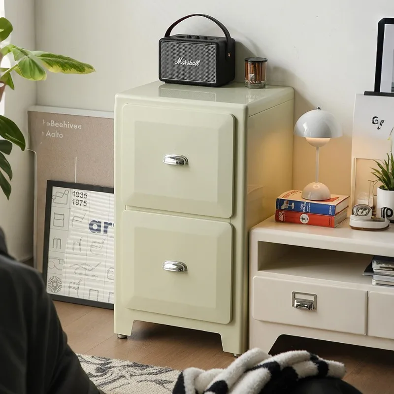 Japanese-style retro iron chest cabinet, dining side sofa side cabinet, storage metal storage cabinet