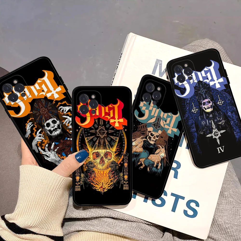 

G-Ghost Heavy Metal Band For IPhone 16 15 14 11 12 13 Mini Pro XS Max Cover 6 7 8 Plus X Funda Shell