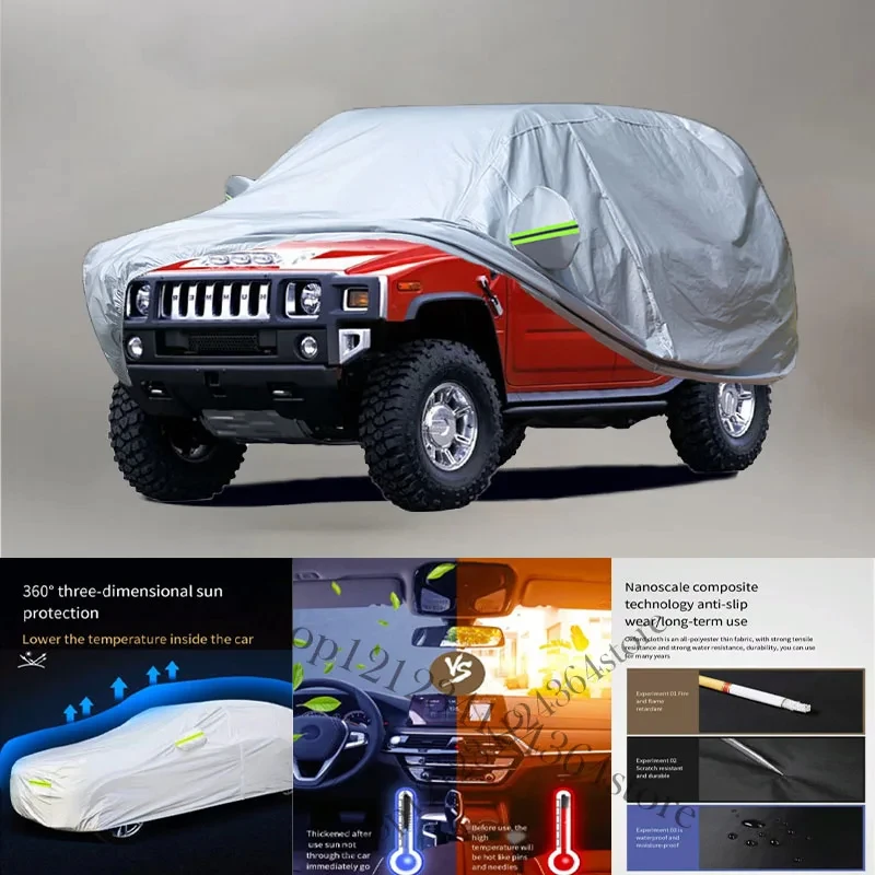 For Hummer-H2 Auto Anti snow Anti dust Anti-uv Anti peeling paint And Anti Rainwater 210t car cover Car cover protection