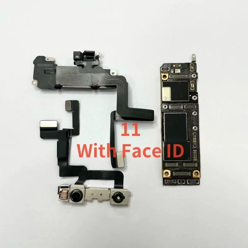 Wokring 100% probado para iPhone 11 y 11 pro y 11 Pro Max placa base con identificación facial lógica desbloqueada IOS placa iCloud limpia gratis A +