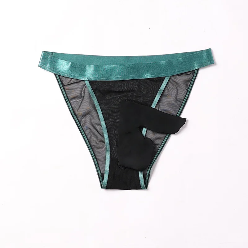 Sissy Pouch Panties Mens Lace Bikini Briefs G-String Thongs Underwear Knickers Fashion Cotton Seamless Linge Sexy Panties