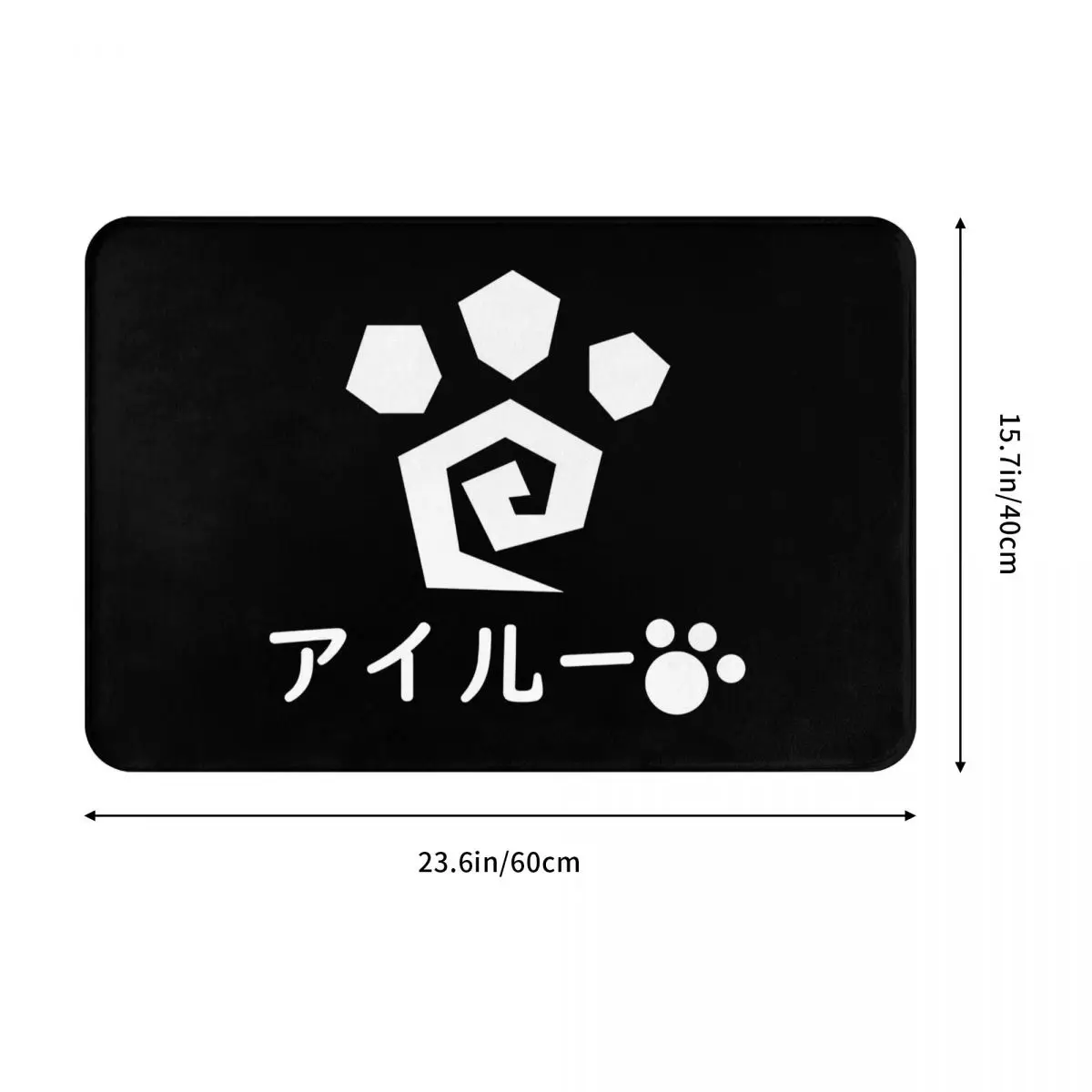 Monster Hunter Non-slip Doormat Kitchen Mat Palico Paws Balcony Carpet Welcome Rug Indoor Decor