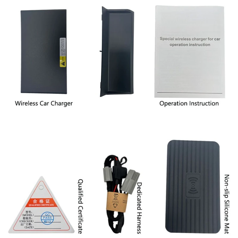 Wireless Charger for Jaguar /XE/XF/XFL 2017 2018 2019 Car Fast Charging Pad Anti-slip Mobile Phone Holder Car Accessories