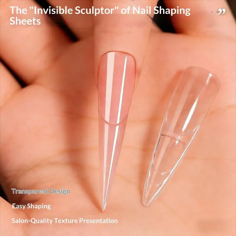 150Pcs French Nail Dual Forms Quick Building Gel Full Cover Tip Molds Time Saving Extension Tools for Salon Home Use