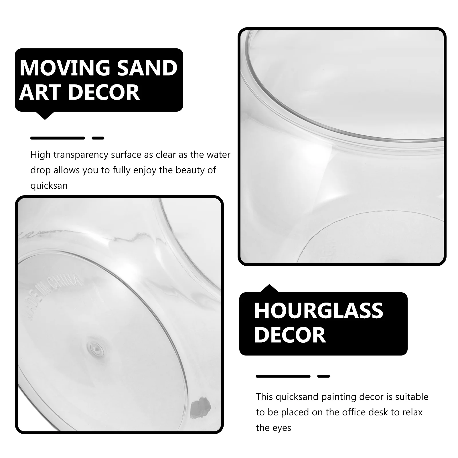 

Clear Plastic Fish Bowl Desktop Fish Tank Transparent Durable Globe for Goldfish Turtles Tabletop Ornamental Pets