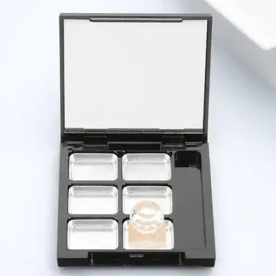 

1Set Empty Eyeshadow Tray Portable Compact Refillable Nine Grid Makeup Organizer DIY Container Blush Highlighter Box