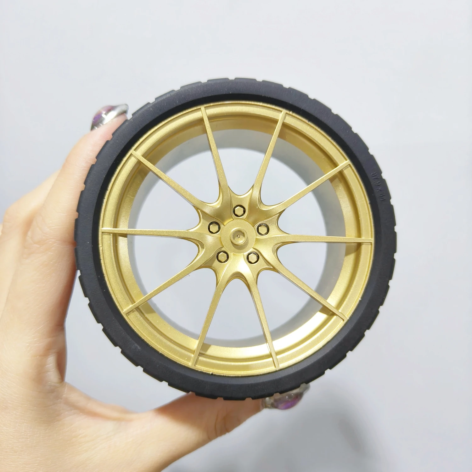 NEW 5428 Plating Wheel Hub 75x41mm Compatible With Lego 42172 Car Mc P1 MOC CADA Building Technology Accessories Blocks Bricks