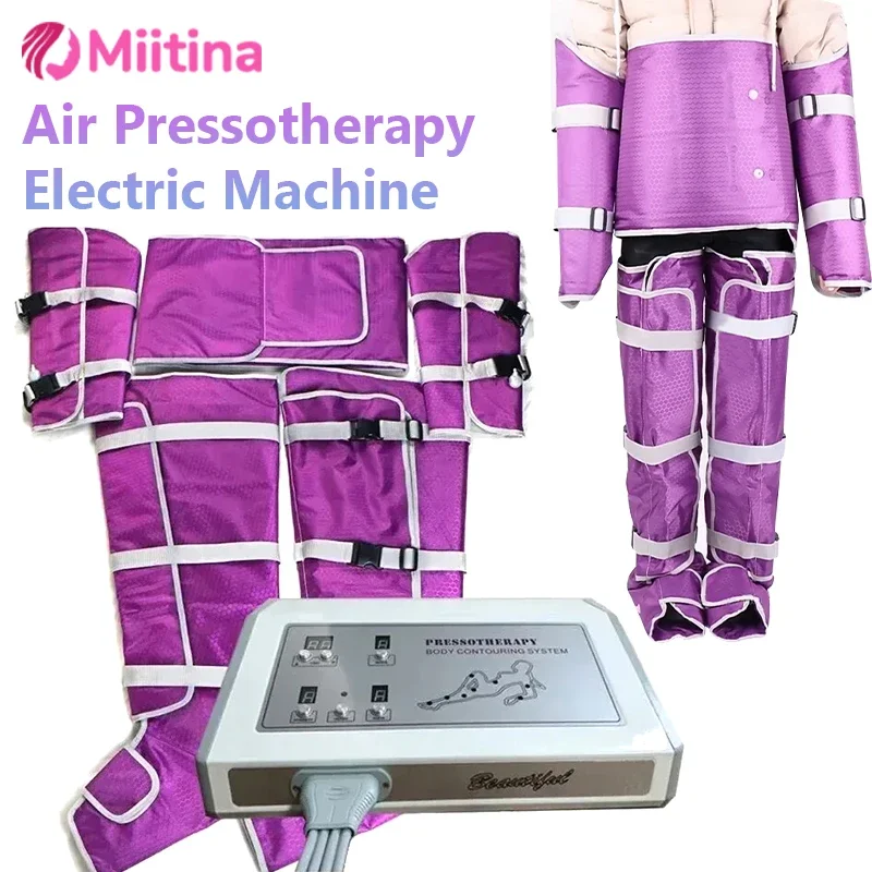 Pressotherapy Machine for Body Legs Abdomen Complete Lymphatic Drainage Anti-Cellulite Compression Professional Infrared Device