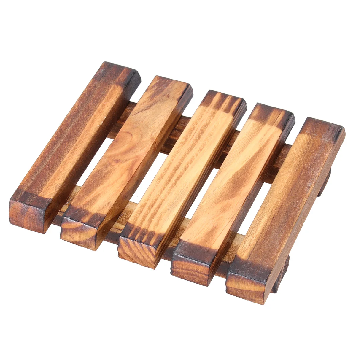 

Wood Retro Rack Eco Friendly Draining Design Extend Soap Life Bathroom Sink Travel Kitchen Wood Soap Dish Holder