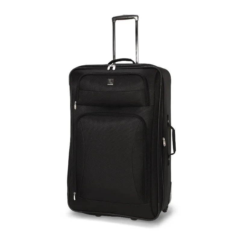 

Regency 28-inch Softside Checked Upright Luggage, Black