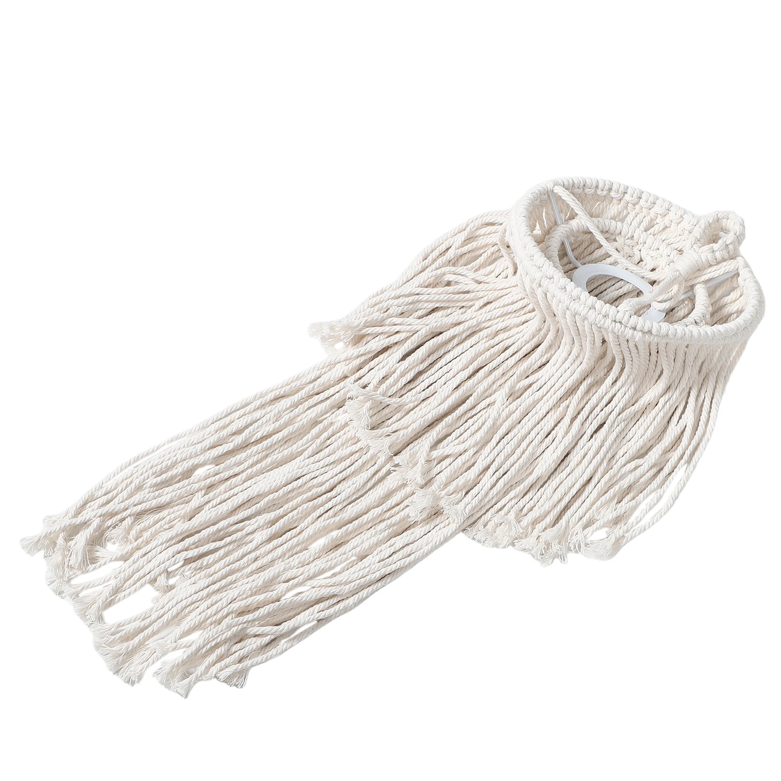 

1pcs Handmade Woven Lamp Shade Cotton Rope Hanging Light Cover Scandinavian Boho Style For Living Room Bedroom Coffee Shop