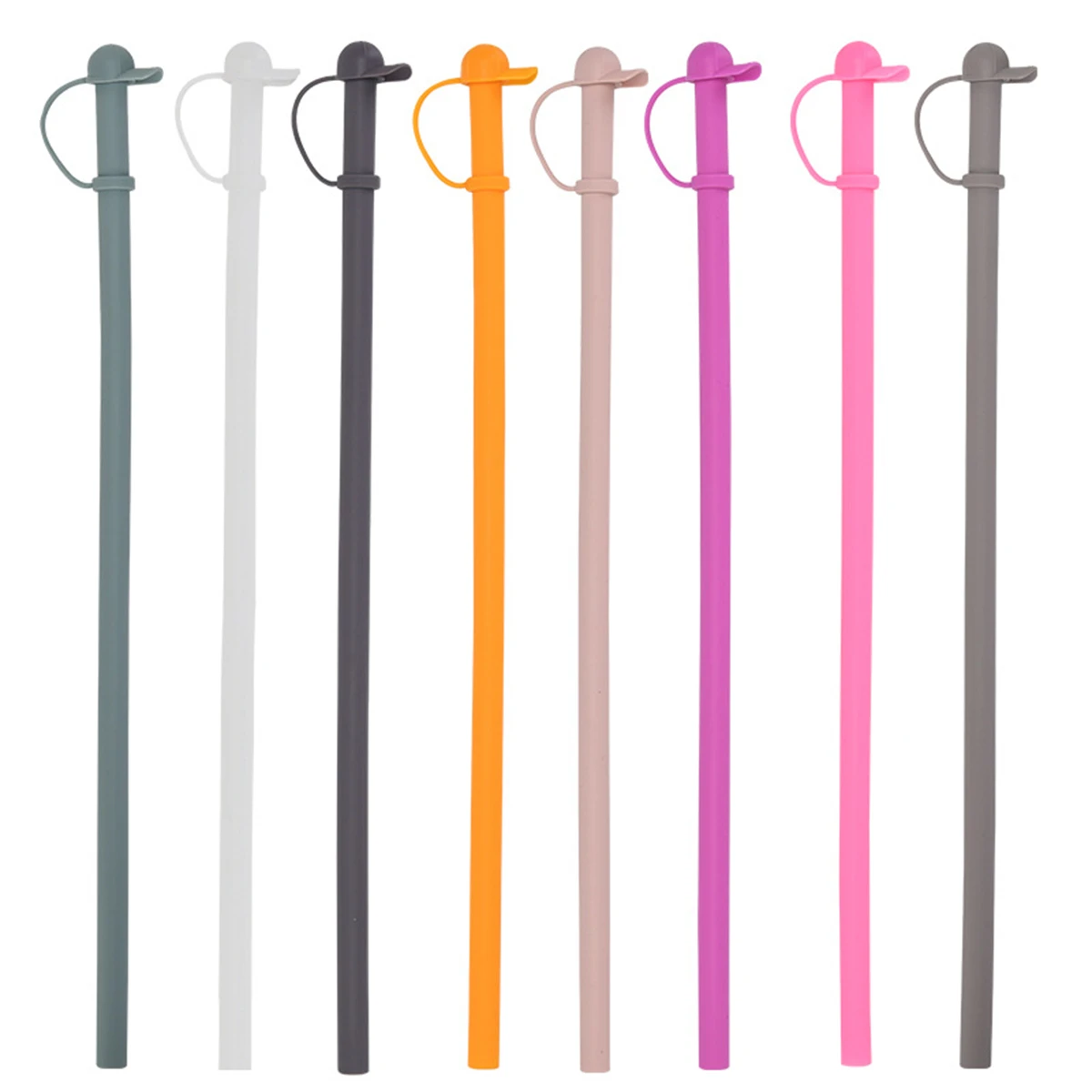 

12.2 Inch Straws Black Replacement Straws Adaptable Drinkware Comfortable Sipping Dining Table For Tumbler Cup