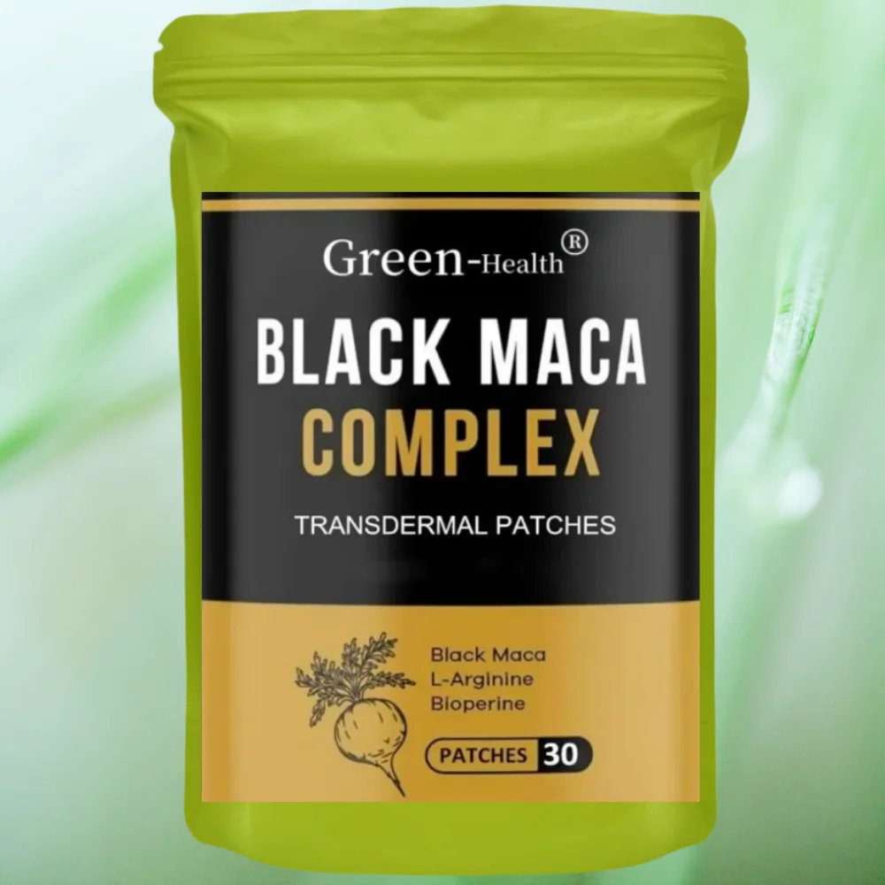Parches Transdérmicos de Complejo de Maca Negra - 30 Parches, Suministro para un Mes