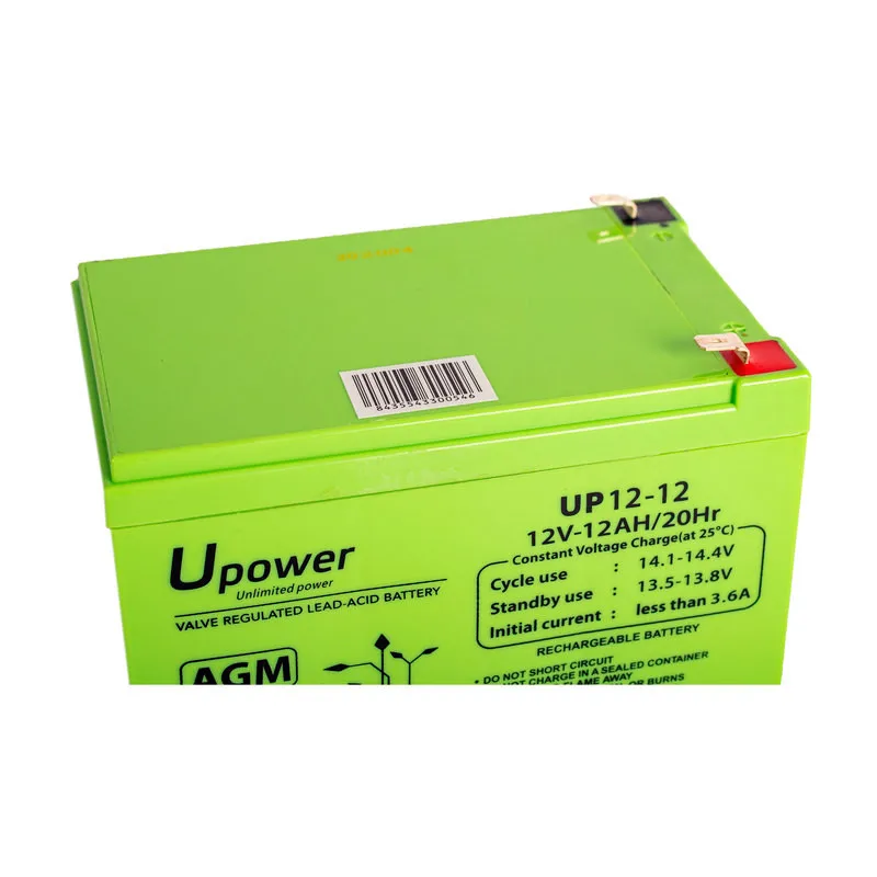 12V 12Ah UPower AGM battery for Sais toys General use and alarm systems