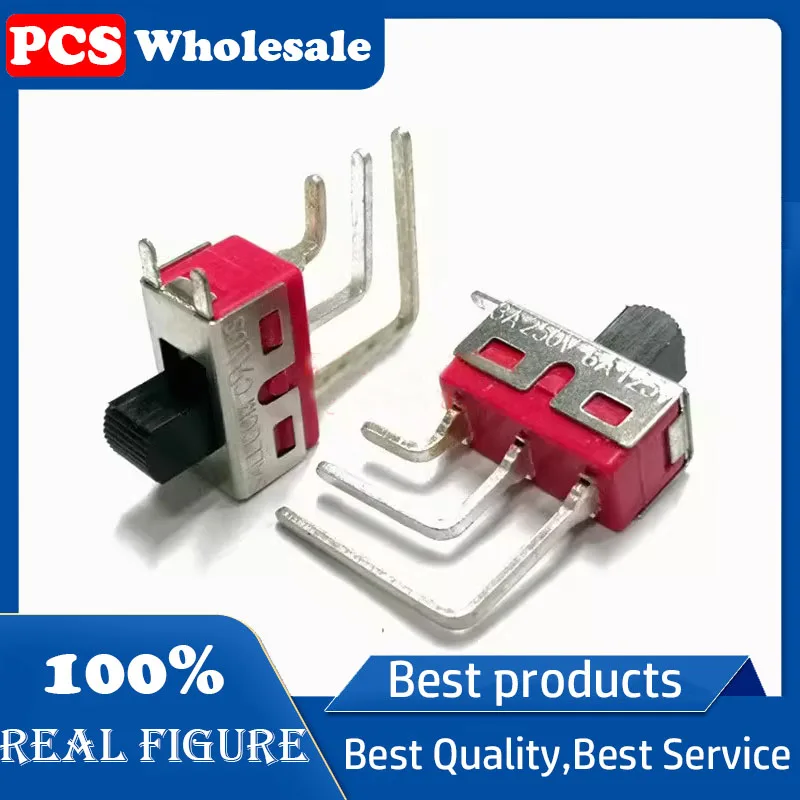 

Original UL certified TS-13L-A1-2-Q-H sliding switch 3 Pin 2 stop side pull toggle switch handle height 5mm