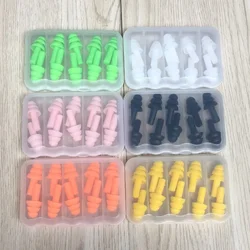 5Pairs Soft Silicone Earplugs Anti-Noise Waterproof Diving Ear Clips for Swimming Protection Adult & Child Swimmers