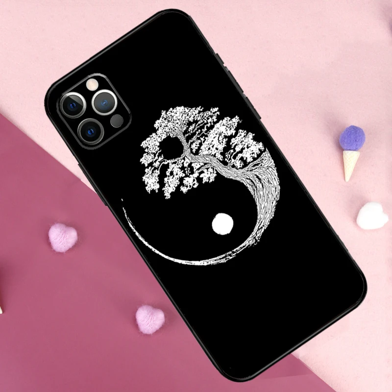 Tree of Life Yin Yang Phone Case For iPhone 13 14 15 16 Pro Max Plus 11 12 Pro Max 7 8 X XS XR 12 13 Mini Cover