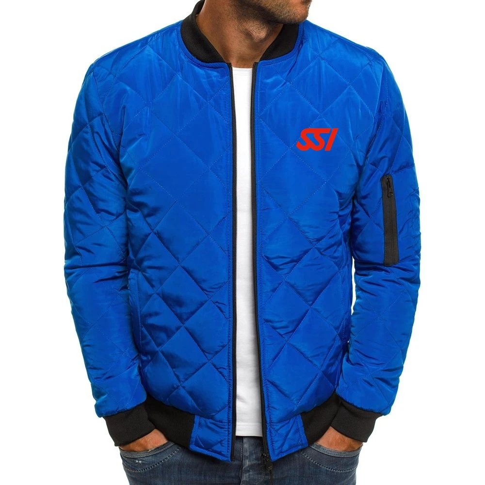 Chaqueta gruesa con cremallera para hombre, chaqueta cálida con Logo personalizable, SSI internacional, para invierno, 2021