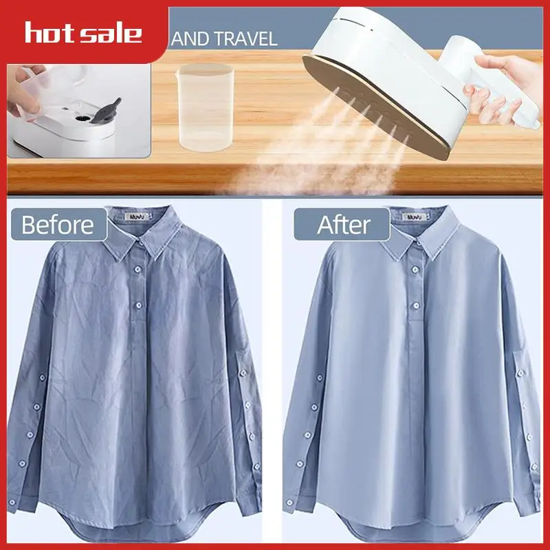 

A57M-Portable Mini Steam Iron With Digital Screen, 2 In 1 Dry And Wet Ironing Handheld Clothing Steamer Small Iron