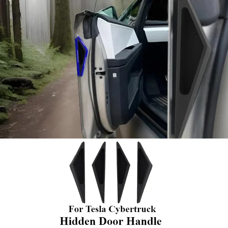 

Fingerprint Resistant Door Handles For Tesla Cybertruck 2024 2025 Hidden Door Handle Door Closer Handle Protective Accessories