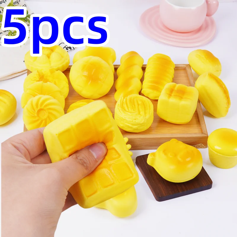 1/3/5 Stück Neues Brot-Fidget-Spielzeug, Finger-Saugspielzeug, kleines Brot-Spielzeug zur Stress- und Angstlinderung, Quetschspielzeug, Streichspielzeug, Geschenk