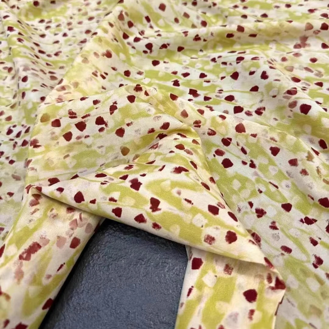 Tecido crepe de chine de seda, - Printed Floral Shirt avaliação e preço