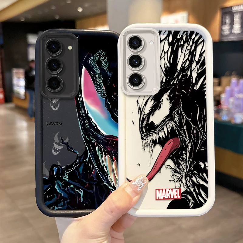 Funda blanda Marvel Venom para Samsung Galaxy S25 S24 Ultra S23 S22 S21 Plus S20 FE A56 A55 A54 A53 A52 A51 A34 A32 4G 5G