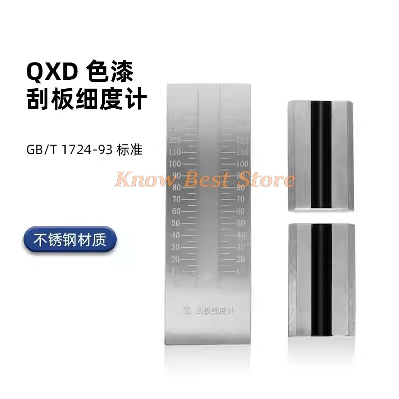 QXD Single Groove Fineness Gauge Grindometer Fineness Meter 0-25 0-50 0-100 0-150 1pc