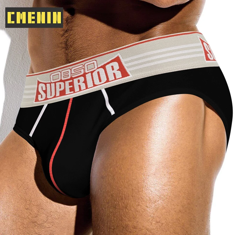 CMENIN Cotton Sexy Man Underwear Briefs Bikini Man Sissy High Elastic Wide Belt Panties Gay Butt Lift Jockstrap Underwear Brief