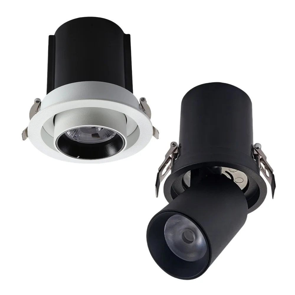 

Stretch rotation can be freely adjusted dimmable COB Spotlights Embedded Telescopic Rotation 360° Spot led Downlight AC85-265V